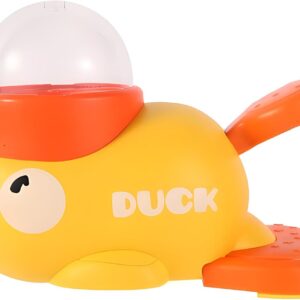 İnteraktif Kedi & Köpek Mama Oyuncağı – Ördek Şeklinde Pedallı Ödül Maması Fırlatıcı