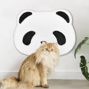Panda Desenli Kedi Tırmalama Tahtası – Yapışkanlı, Duvar / Kapı / Mobilya Uyumlu, Dayanıklı Karton