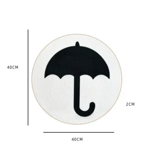 Şemsiye Desenli Kedi Tırmalama Tahtası – Yapışkanlı, Duvar / Kapı / Mobilya Uyumlu, Dayanıklı Karton